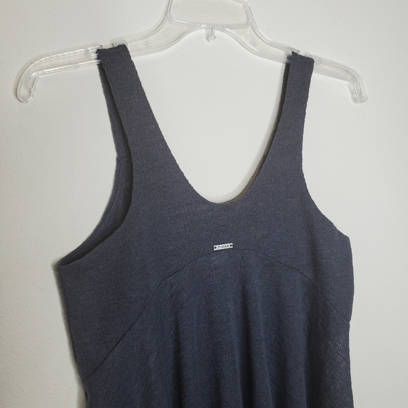 Prana Whisper Charvoal Gray Scoop Neck Knit Yoga Tank Top - Picture 7 of 10